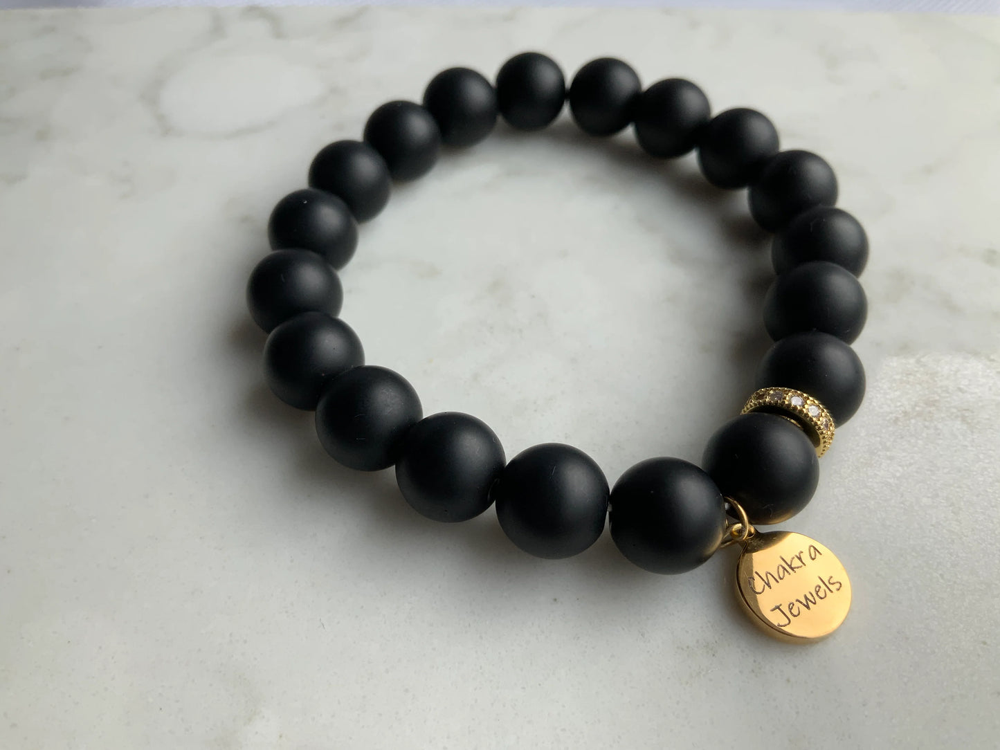 Black Matte Geode Bracelet
